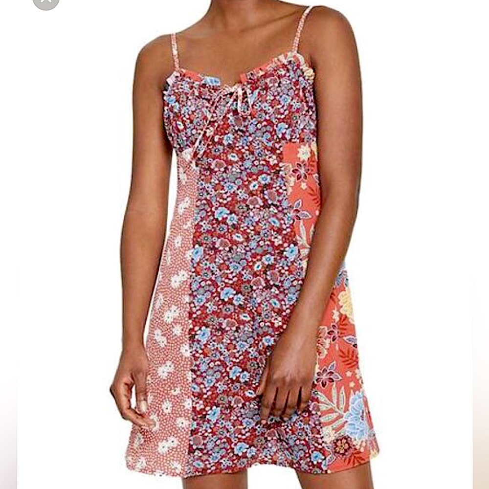 Bar III Sweetheart Neckline Color-block Crepe Dress Spring/Summer Size-XL